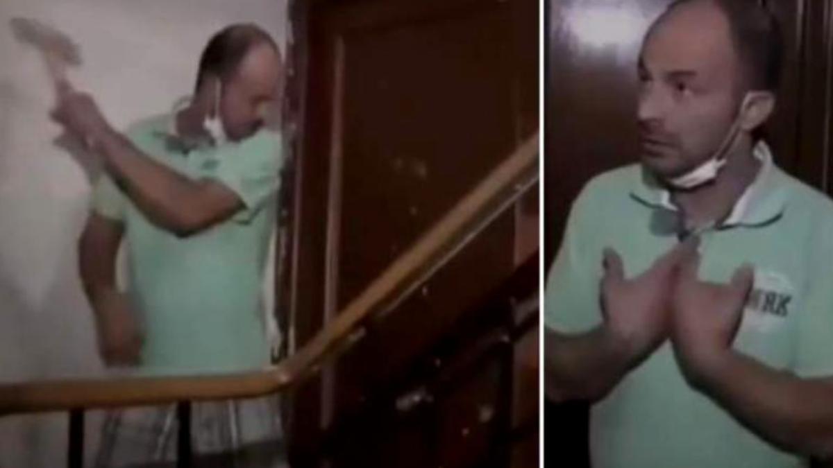 nervos peste masura daniel a spart usa apartamentului sau cu un ciocan ce l a facut sa si iasa din