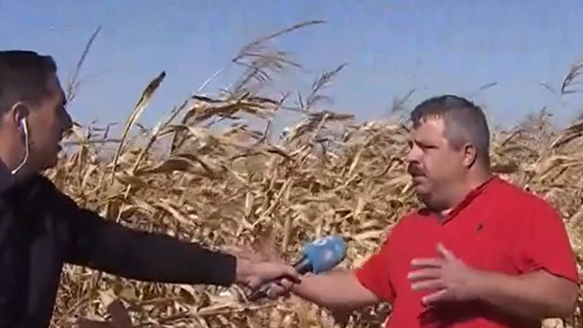 candidatii la alegerile locale apostrofati de un aglicultor afectat de seceta veniti pe campuri