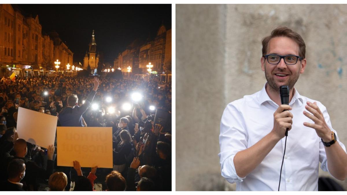 sute de timisoreni au sarbatorit in strada victoria lui dominic samuel fritz noul primar al