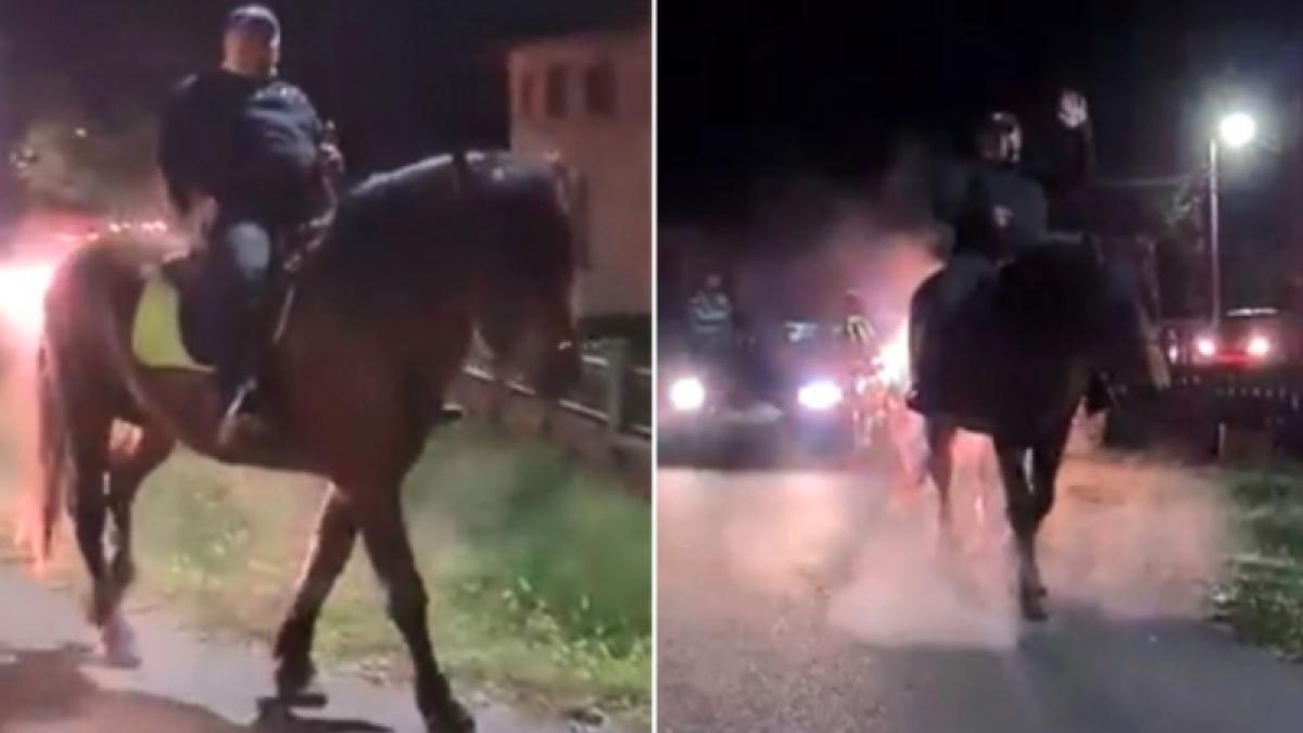 primarul din gorj care a sarbatorit victoria calare iubesc aceste animale sa le aratam oamenilor ca