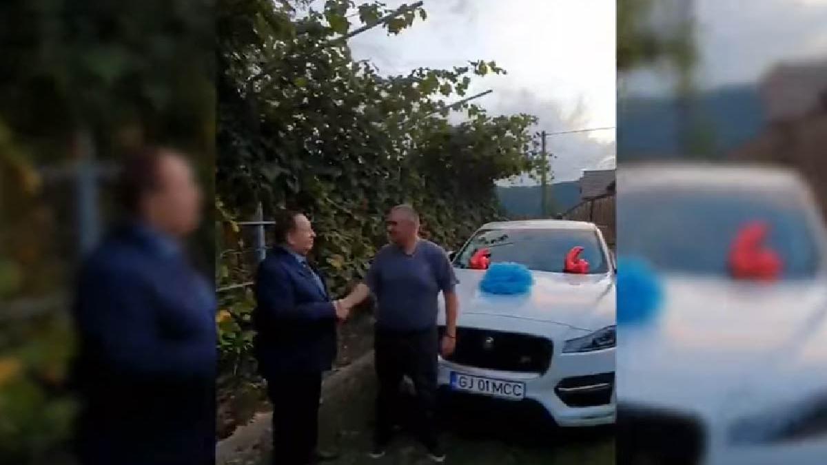 un primar din gorj a primit cadou pentru casitgarea alegerilor un jaguar de la unchiul sau fost