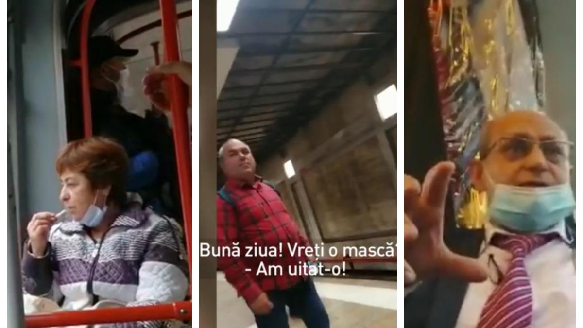 plimbare camera ascunsa autobuze metrou bucuresti masti de protectie