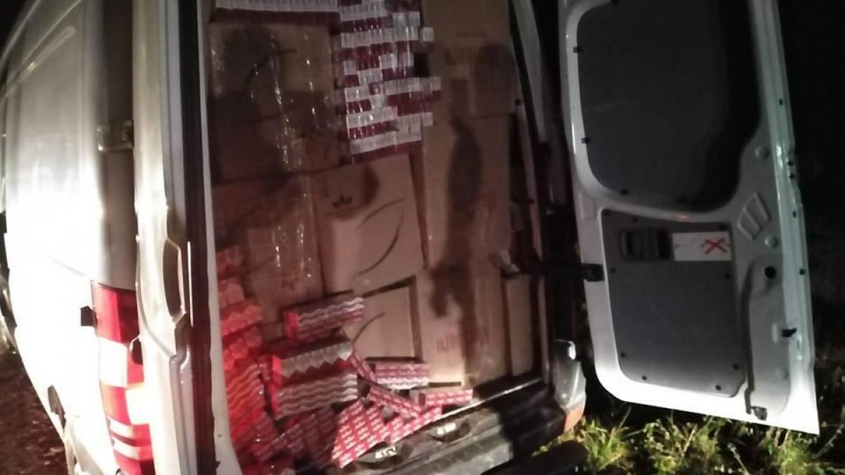 politie dispozitiv blocare acces auto tigarete confiscate