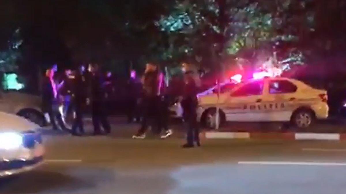 atac mafiot in centrul municipiului targu jiu in fata sediului ipj gorj