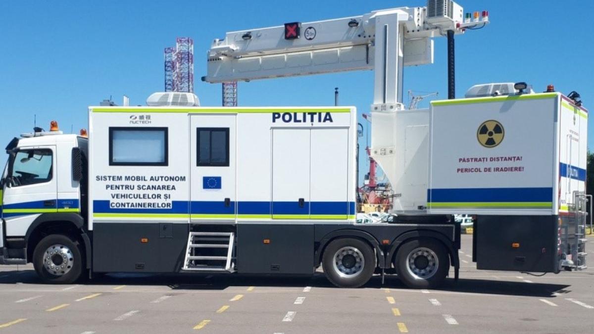 cargoscan sistem mobil scanare containere tir portul constanta