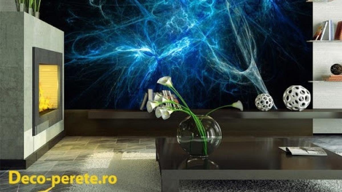 o noua dimensiune a living ului cu un fototapet de la deco perete