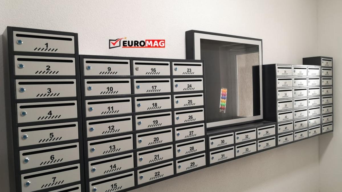 o scara de bloc mai bine organizata cu ajutorul cutiilor postale de la euromag