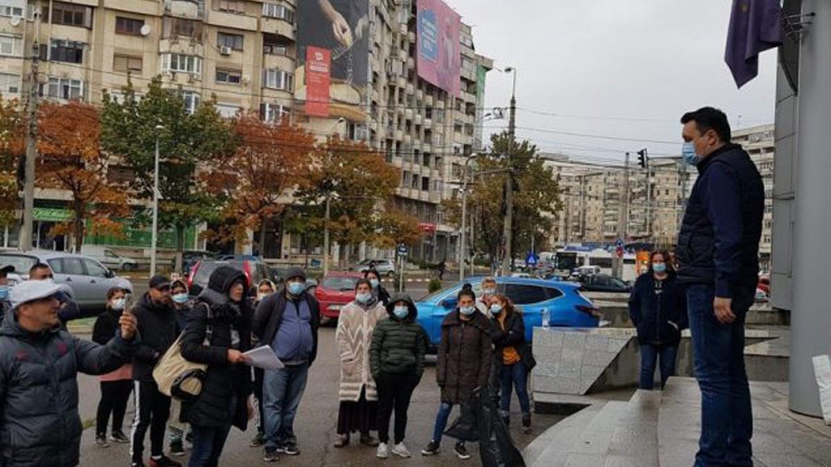 asistatii social prostest strada primaria ploiesti