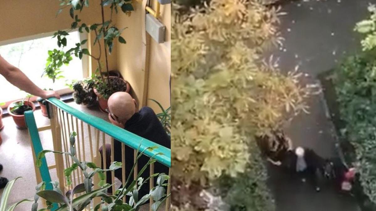 barbat bolnav cancer infectat covid ambulanta parcare