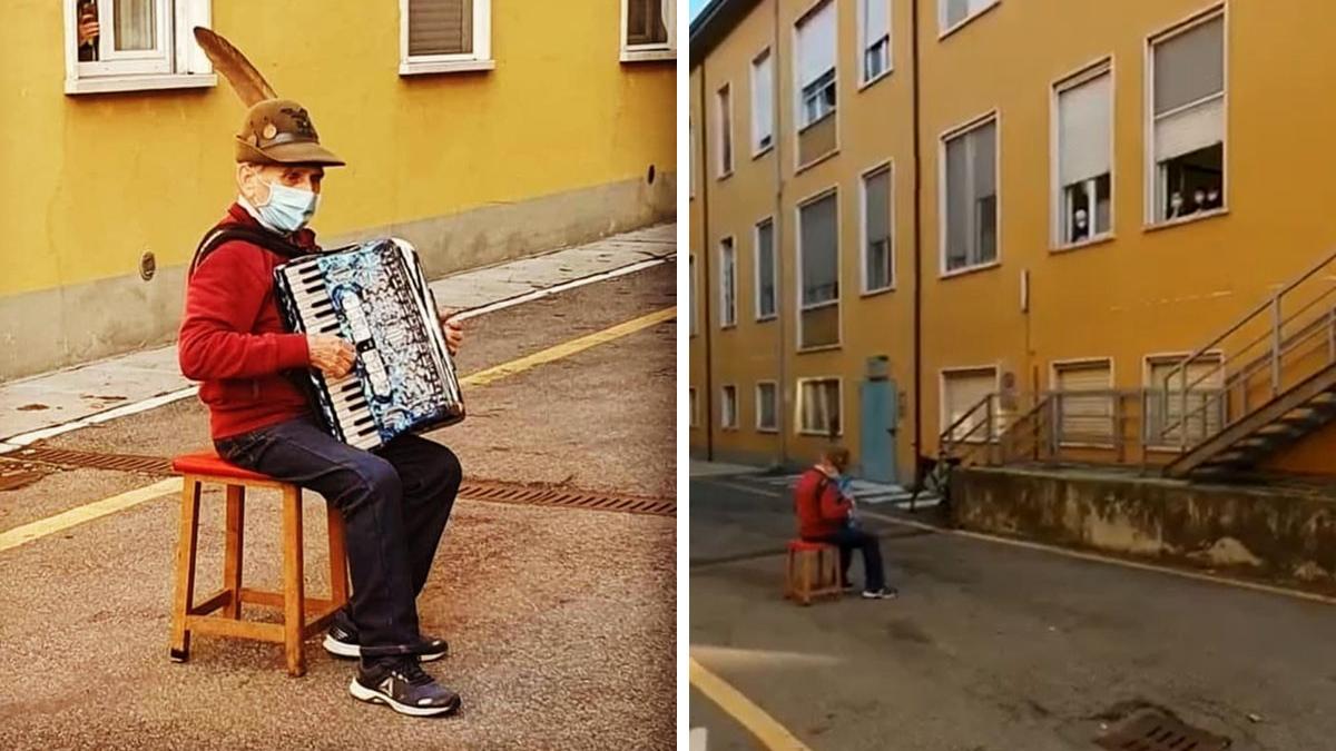 barbat 81 ani canta serenade sotiei internata spital