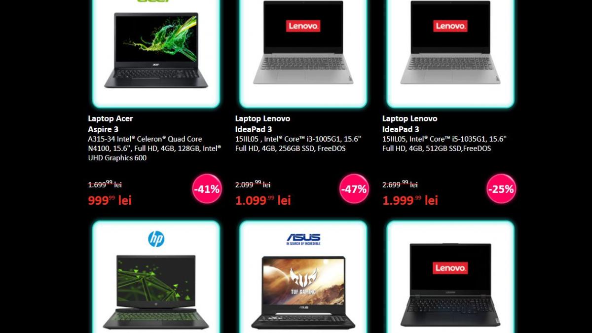 emag black friday 2020 7 laptopuri ieftine iti cumperi unul cu 800 de lei