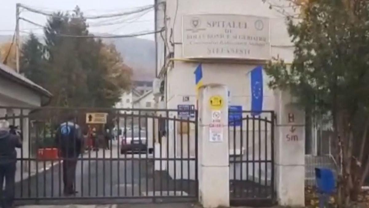 stefanesti arges spital evacuat gaze lacrimogene