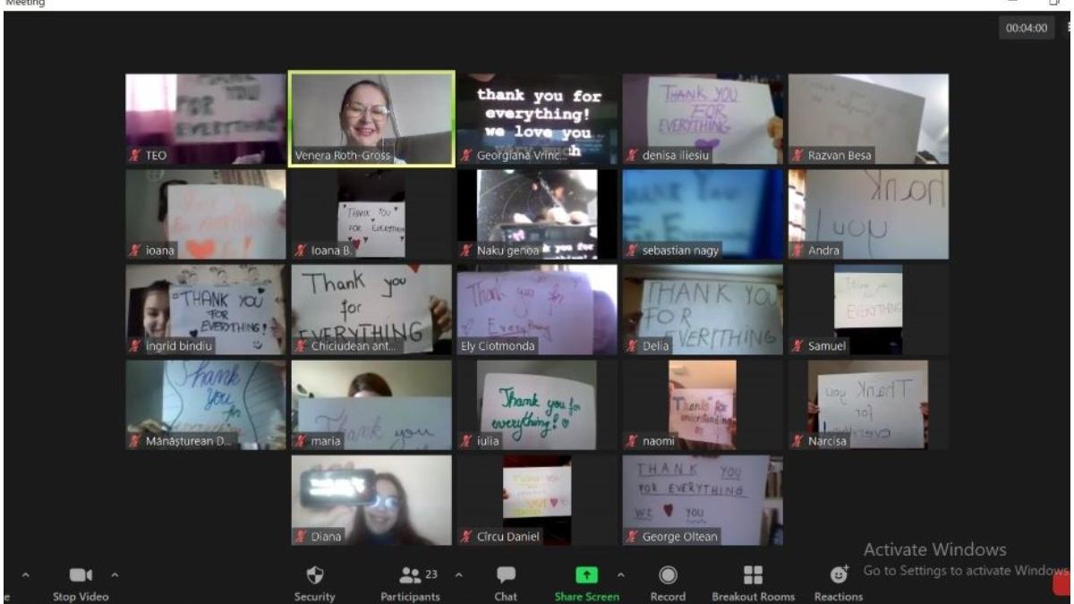 surpriza online a unor liceeni pentru profesoara de engleza mi au dat lacrimile gestul lor este