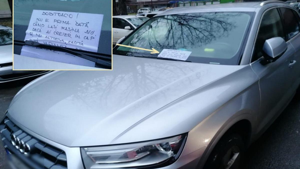 mesaj parbriz sofer parcare tulcea