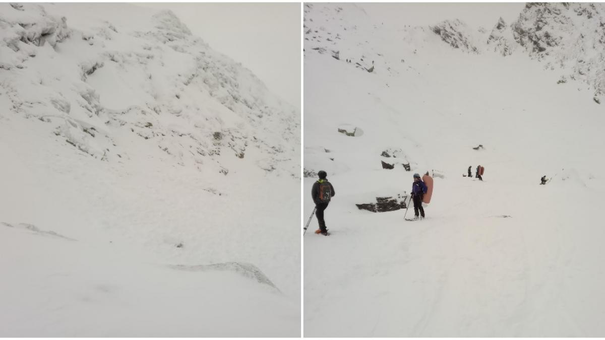 schiori munte avalansa valea doamnei sibiu
