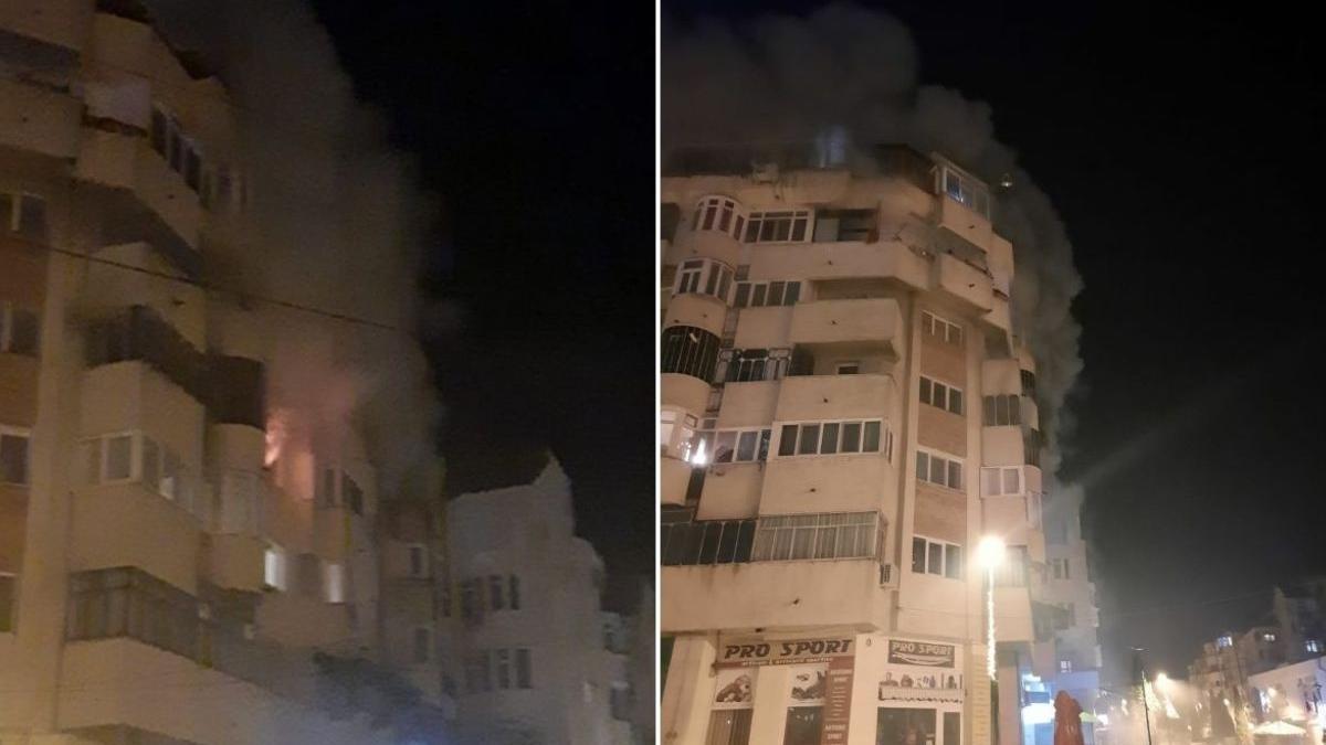 incendiu bloc botosani