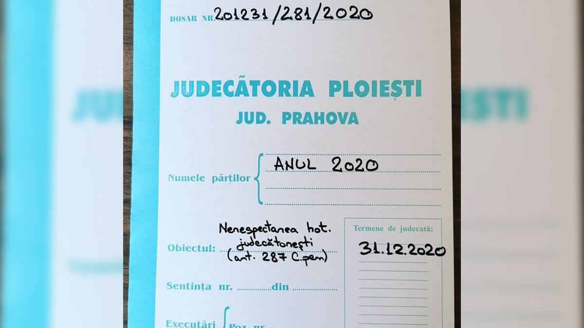 anul 2020 condamnat definitiv judecatoria ploiesti