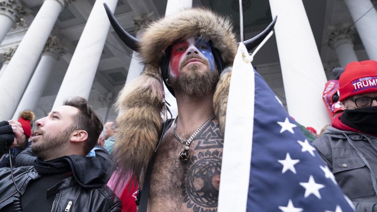 protestatar coarne bizon cladirea capitoliului arestat