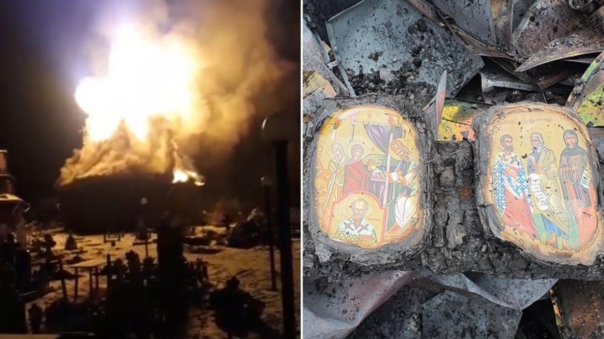doua icoane intacte incendiu biserica brodina de sus