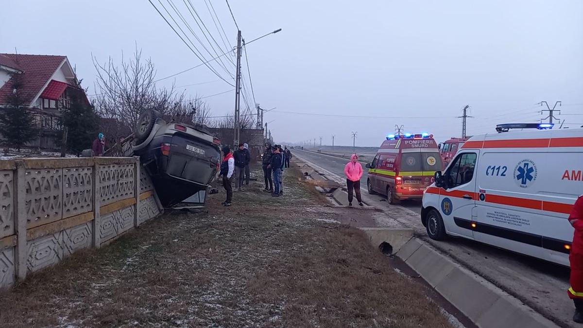 accident masina infipta gard vaslui