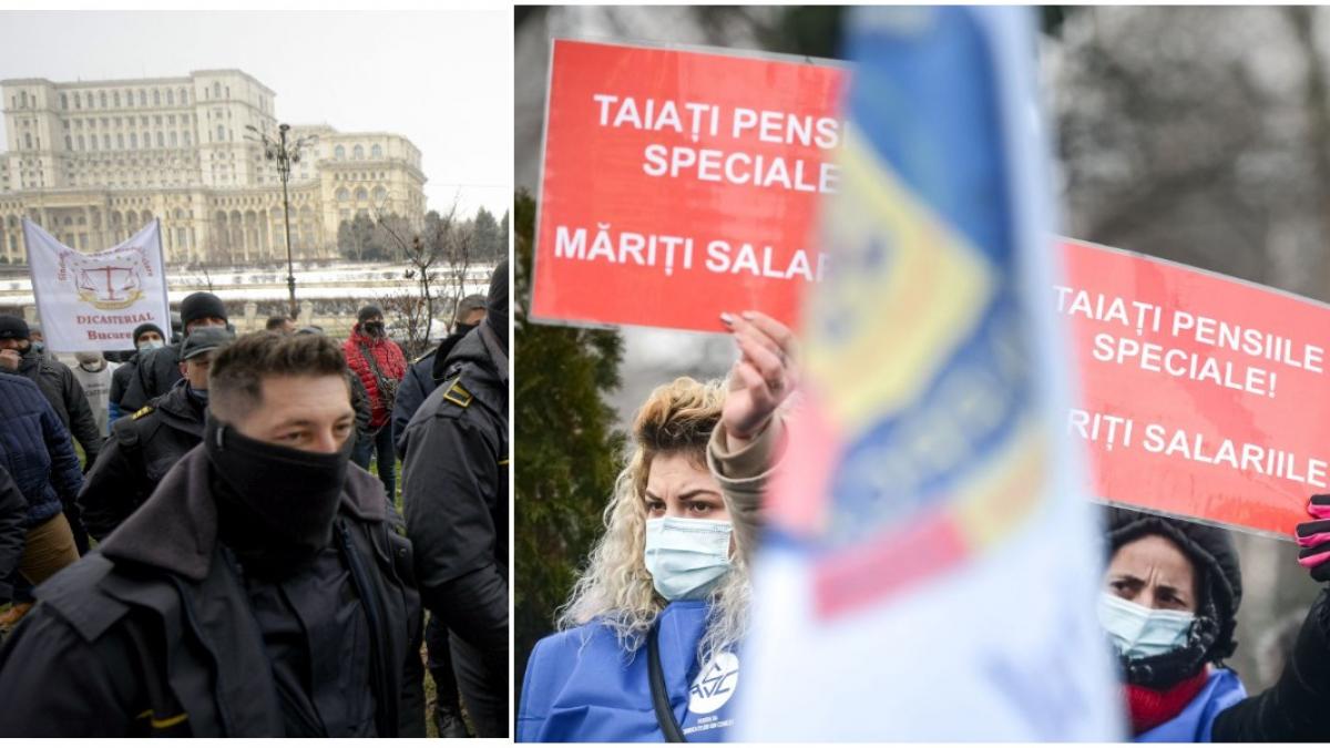 proteste bucuresti pensii salarii guvern