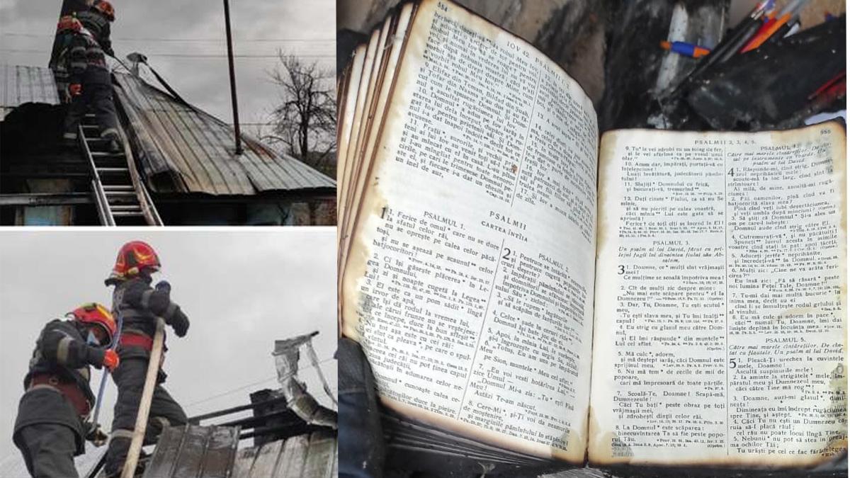 doua biblii intacte incendiu locuinta bihor
