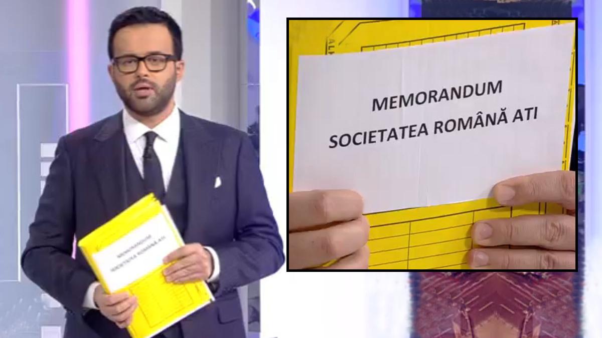 memorandum societatea romana de ati control inspectia sanitara de stat antena 3