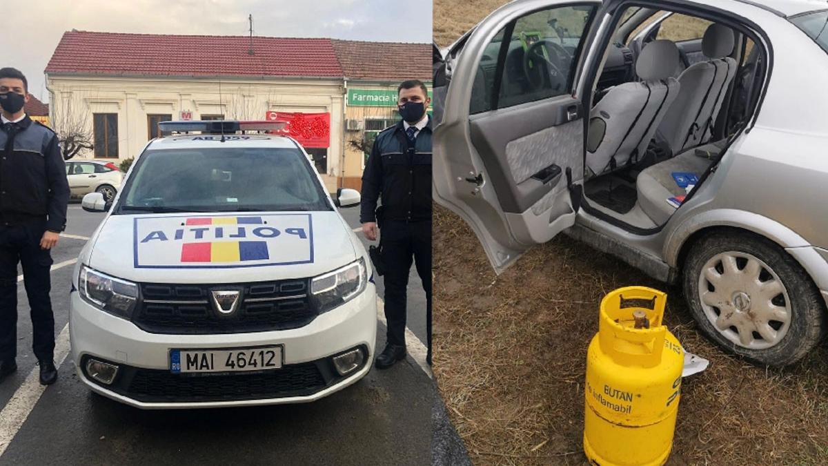 politisti alba salvare viata barbat intoxicat cu gaz sinucidere