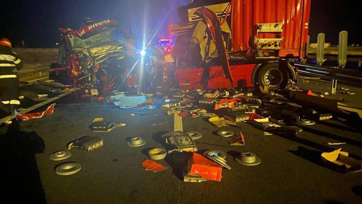 tir autostrada a1 timis