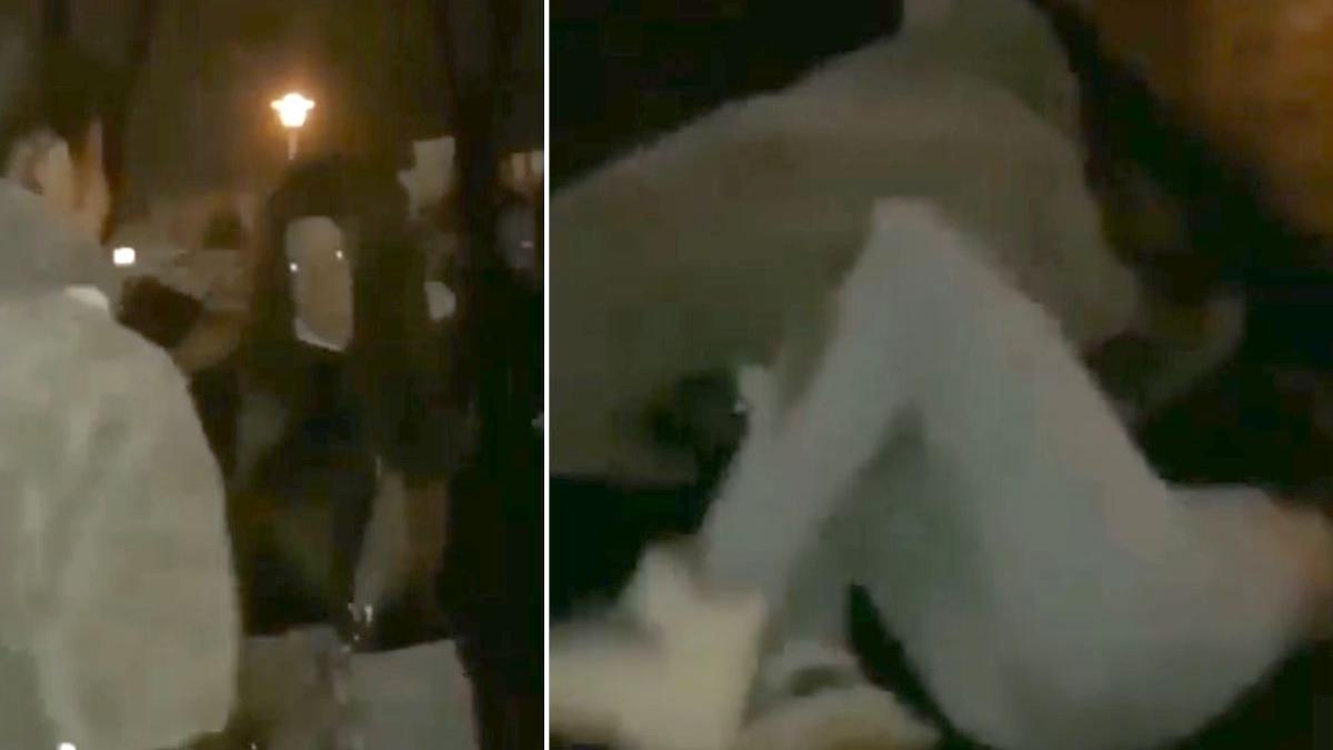 fata filmata umilita batuta parcul municipal roman