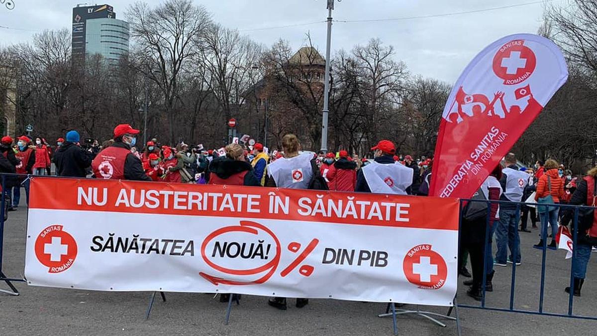 angajatii sanatate protest guvern sanitas