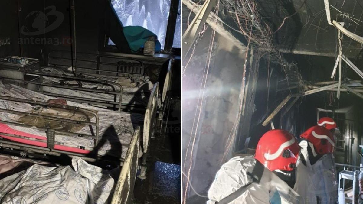 noi imagini interior saloane distruse incendiu institutul matei bals