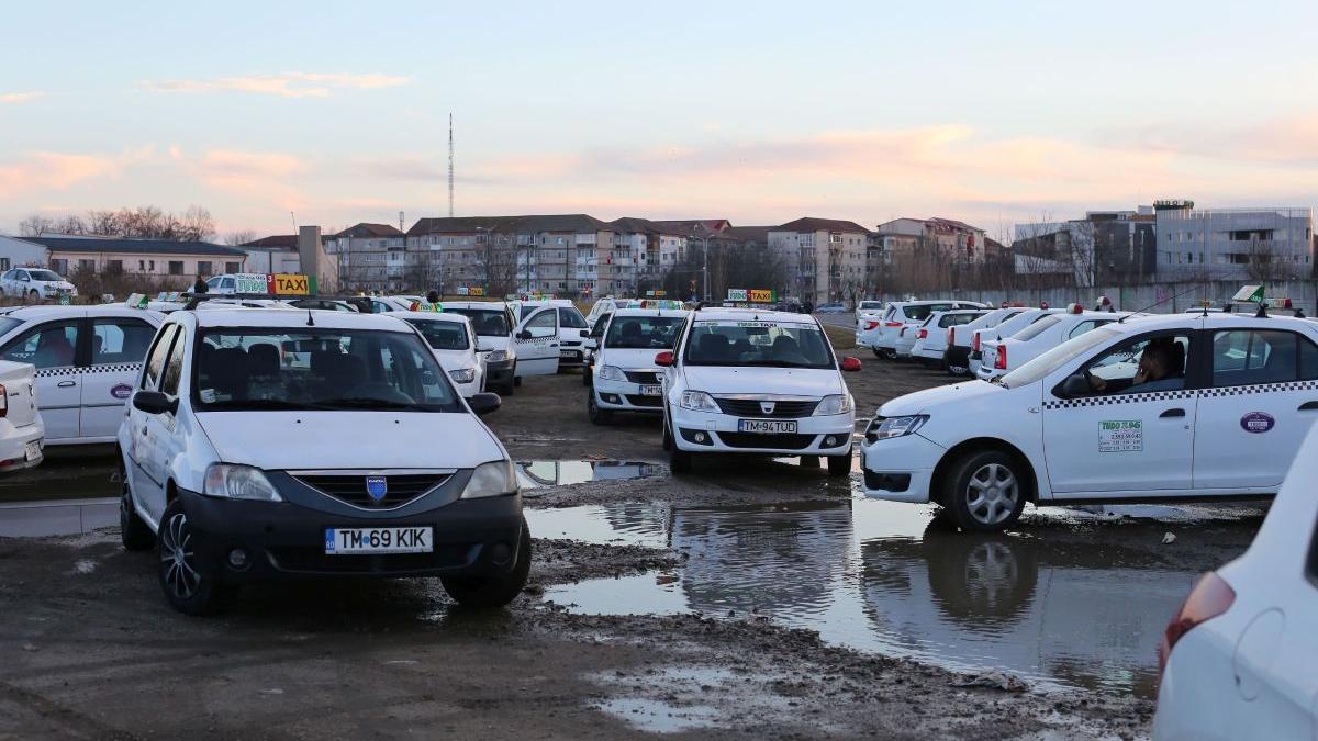 taximetrista timisoara lovita sticla benzinarie