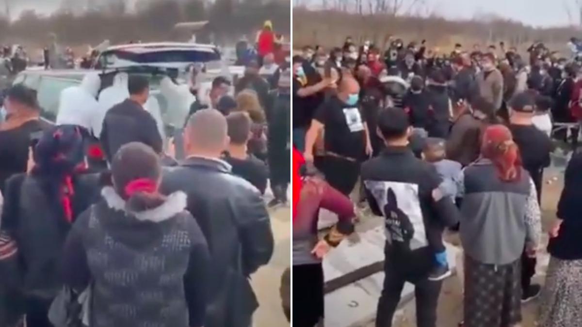 inmormantare sute persoane lautari dedicatii tanar mort covid19