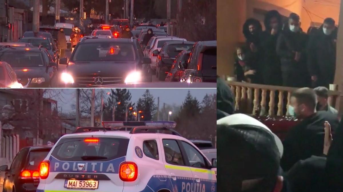 politie chitila alerta inmormantare lider clan sadoveanu priveghi sute de oameni