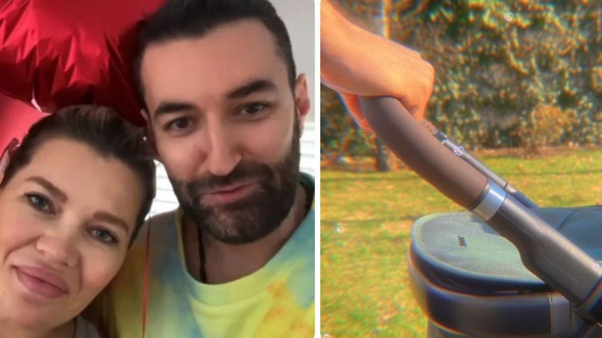 gina pistol imagini nastere mamica