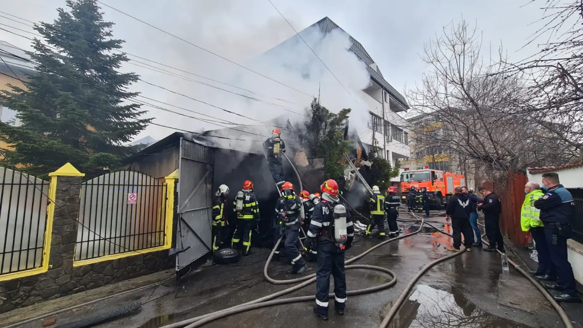 incendiu garaj setor 4 bucuresti