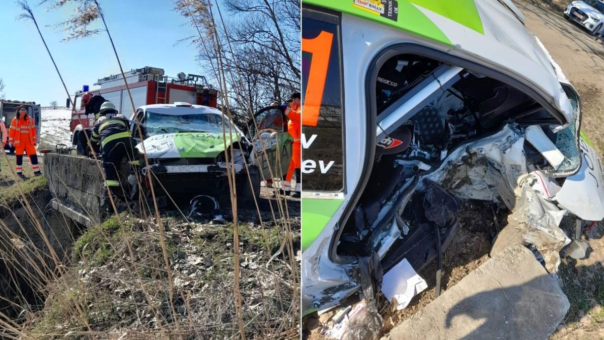 masina raliul brasovului impact cap de pod