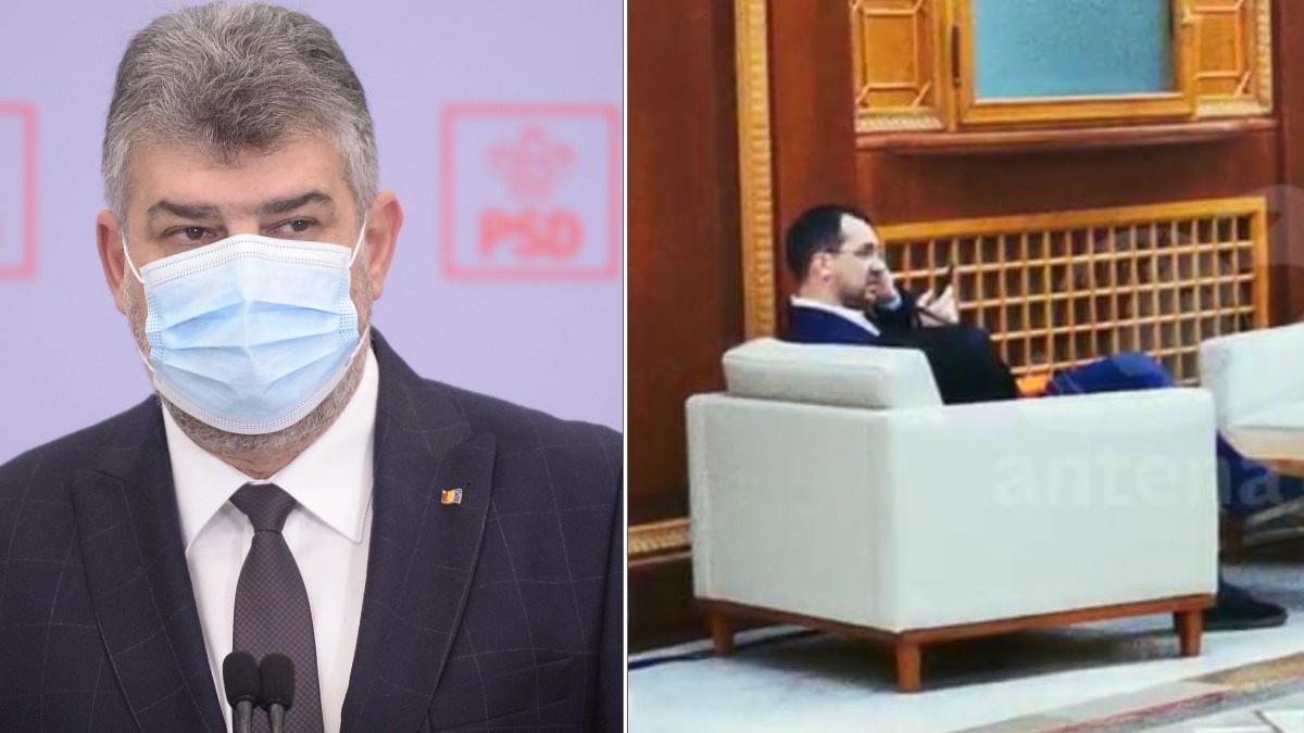 marcel ciolacu psd vlad voiculescu masca de protectie