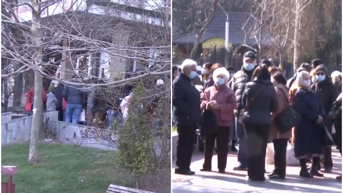 oameni coada policlinica analize gratuite