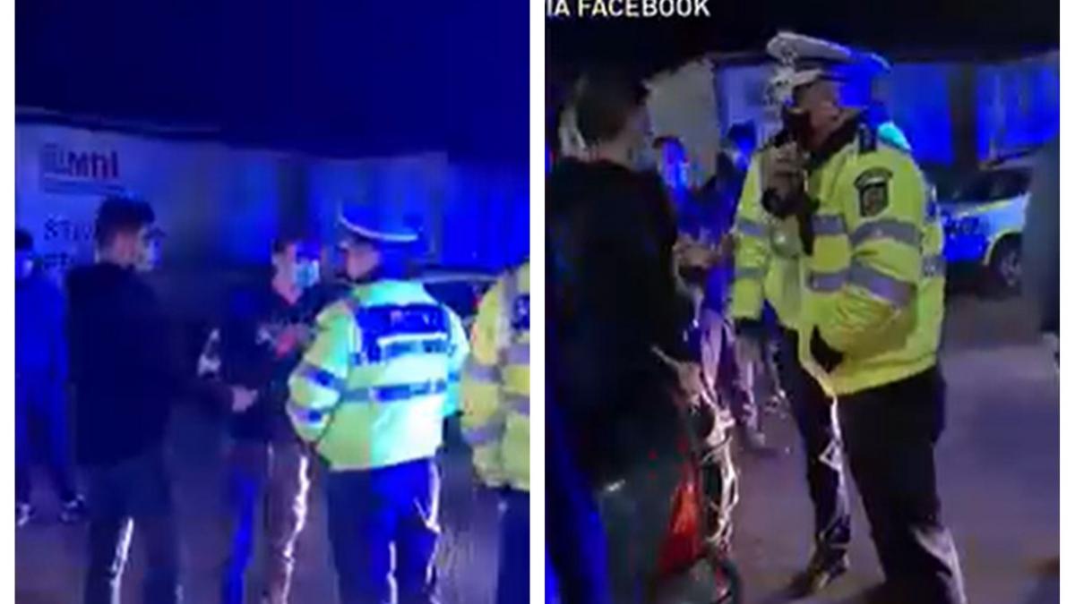 protestatar umilit politist furios