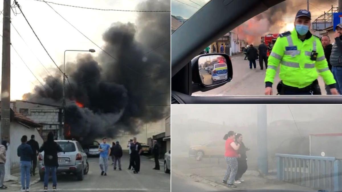 incendiu constanta barbat femeie pompieri salvare