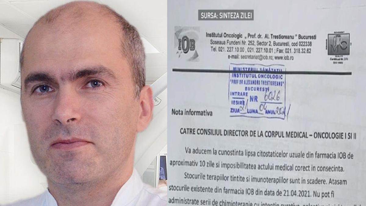 bogdan tanase institutul oncologic bucuresti vlad voiculescu cancer prioritate