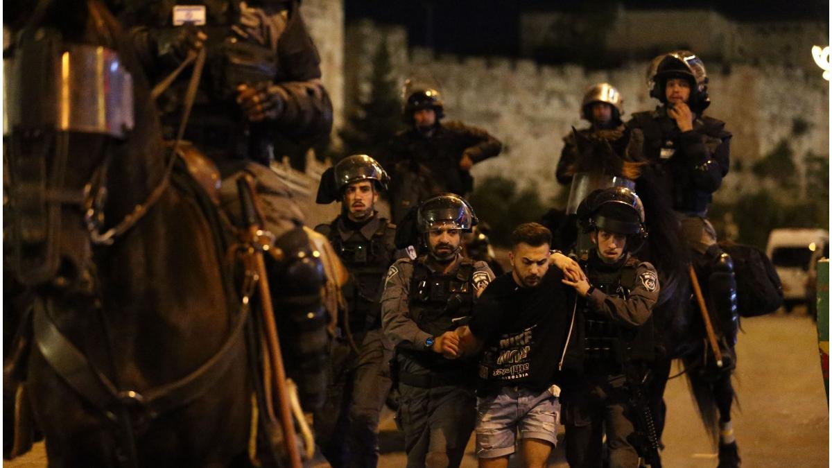 raniti ierusalim ciocniri politie