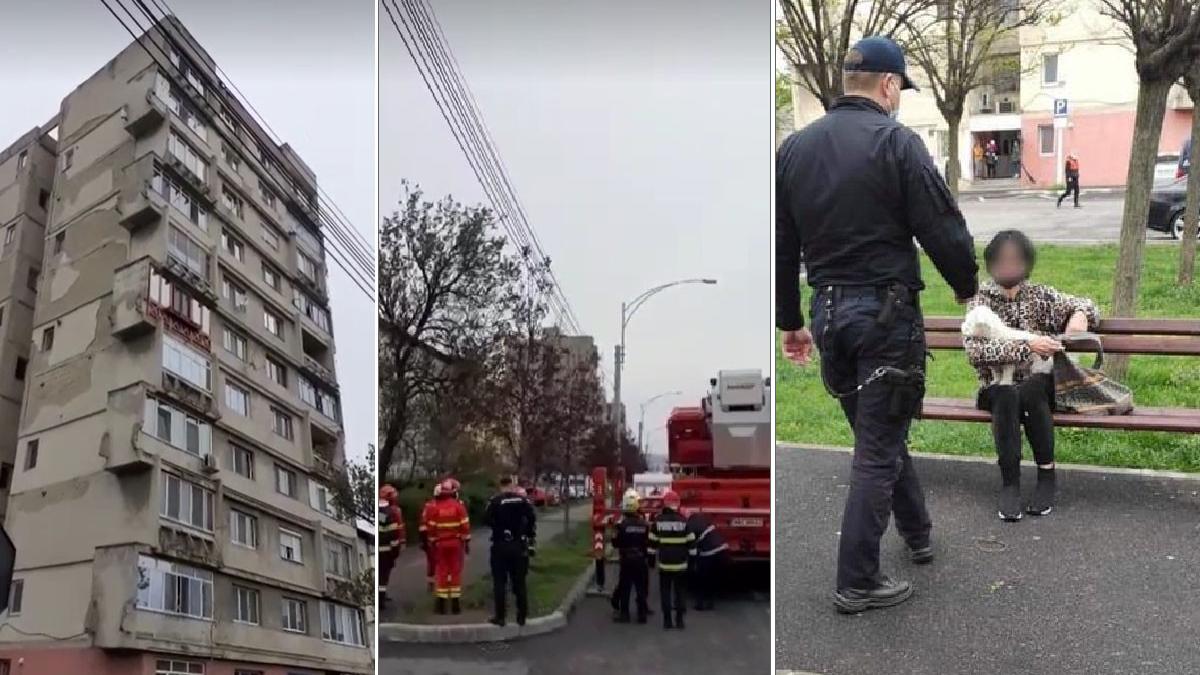 femeie catel amenintare sinucidere bloc drobeta turnu severin salvare jandarmi