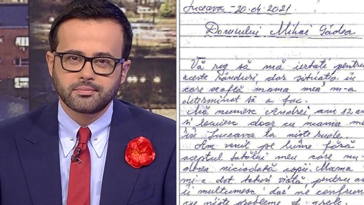 scrisoare emotionanta copil salvare mama mihai gadea
