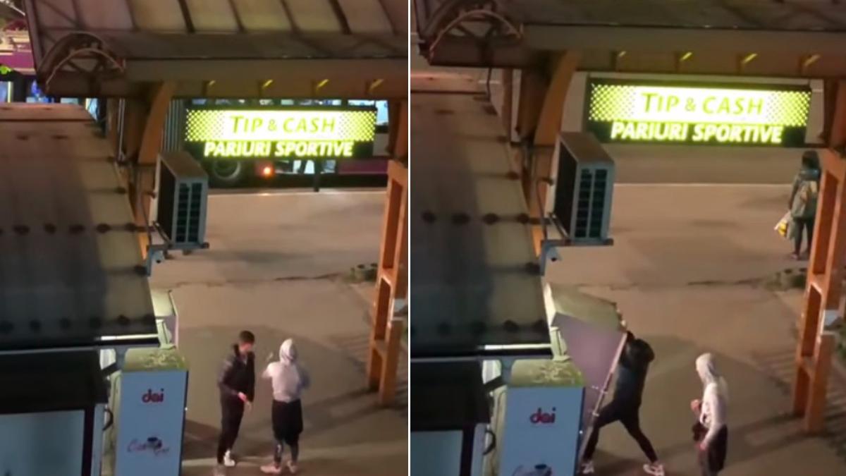 imagini cu doi tineri care distrug un tonomat din cluj pentru sticla suc