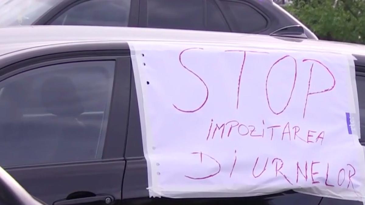 transportatorii de marfa protesteaza impotriva anaf intre bucuresti si ploiesti