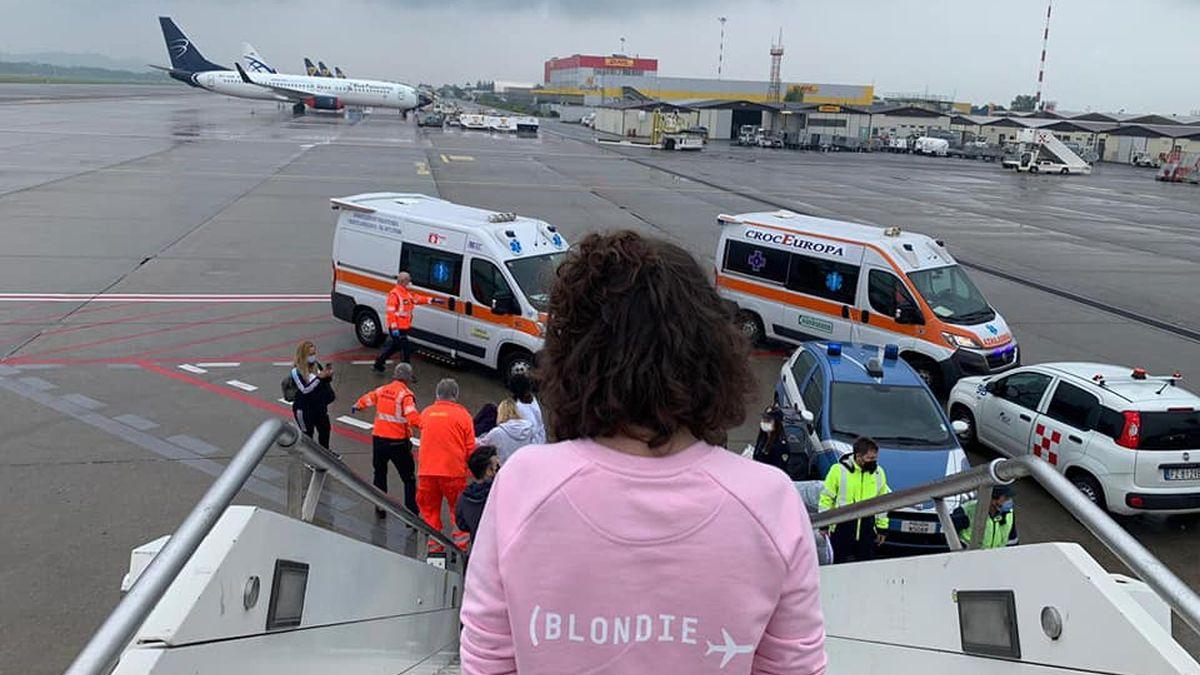 zbor vietile copii bolnavi asociatia blondie italia roma