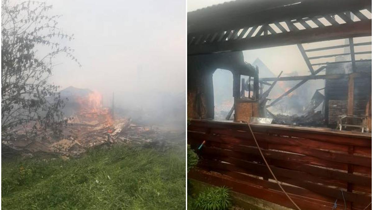 cinci gospodari incendiu puternic suceava